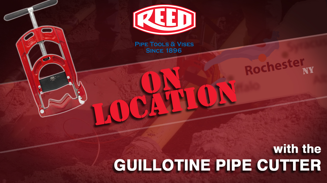 Guillotine Pipe Cutter on Location: Gas Line Repair in Rochester, NY
