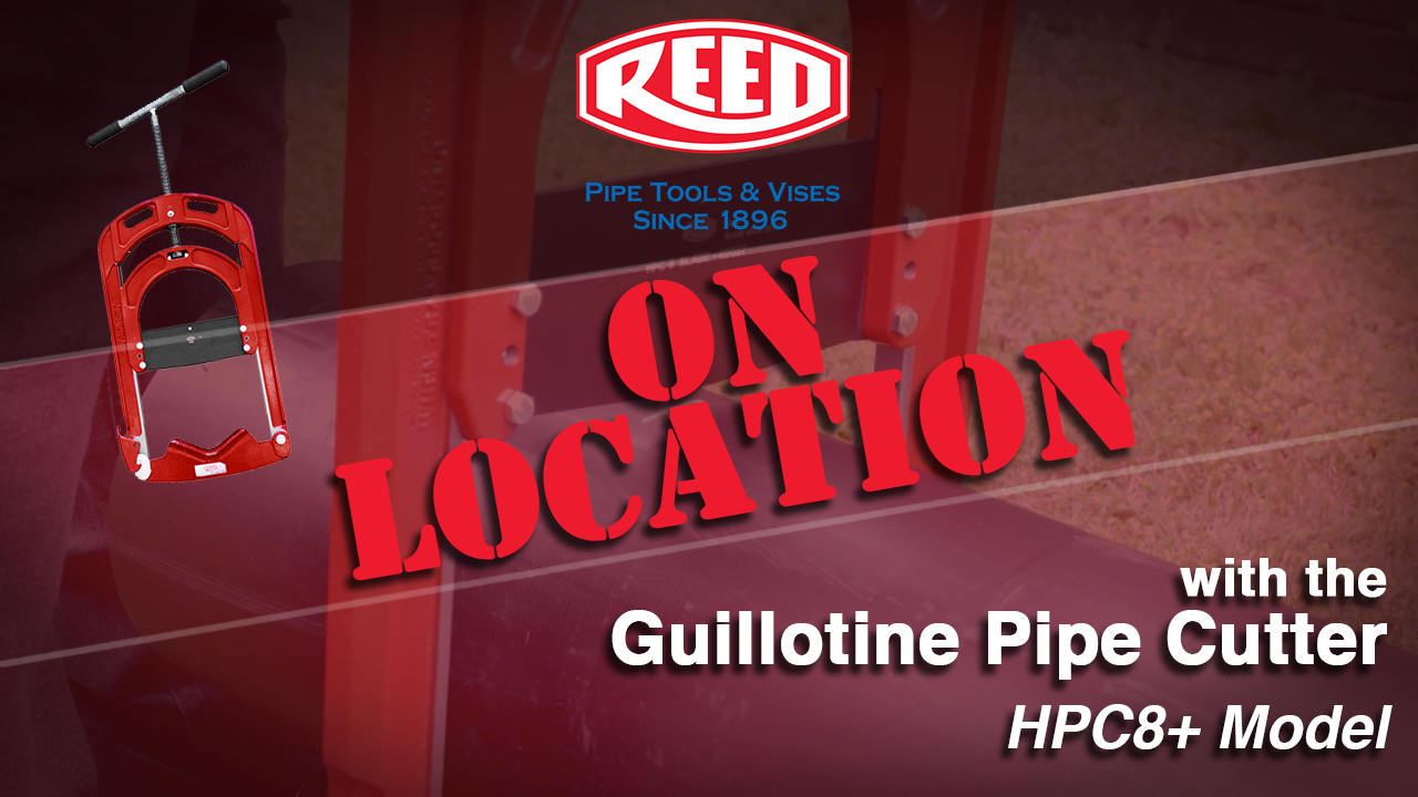 Guillotine Pipe Cutter on Location: Water Line Installation in Northeast, PA
